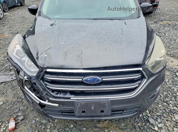 1FMCU9GD3JUA14799 2018 FORD ESCAPE Gray Vista del compartimento del motor