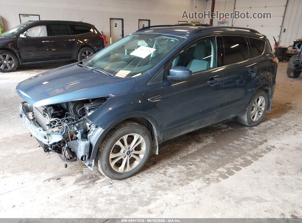1FMCU9GD3JUB09895 2018 FORD ESCAPE Blue Vista tres cuartos delantera izquierda