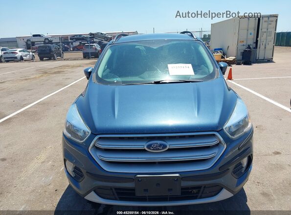 1FMCU9GD3JUB13753 2018 FORD ESCAPE Blue Widok z przodu