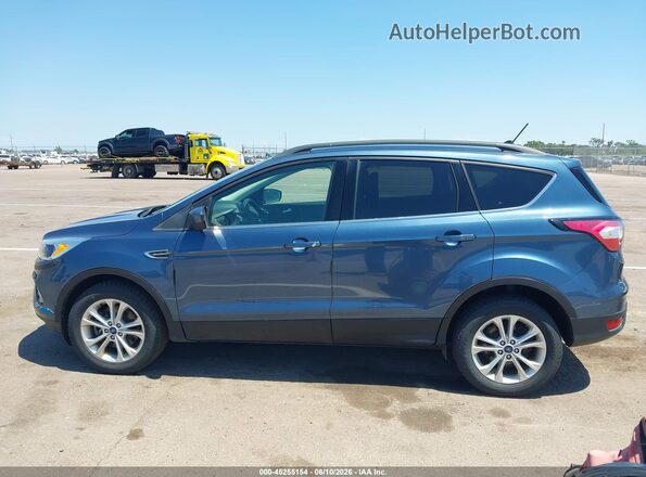 1FMCU9GD3JUB13753 2018 FORD ESCAPE Blue Widok wnętrza 360 stopni