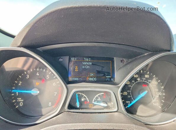 1FMCU9GD3JUD58195 2018 FORD ESCAPE White Вид щитка приладів