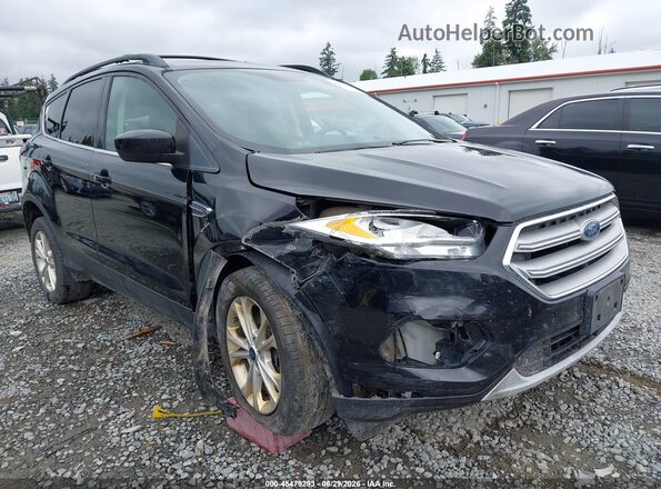 1FMCU9GD4JUD05747 2018 FORD ESCAPE Black Widok z przodu