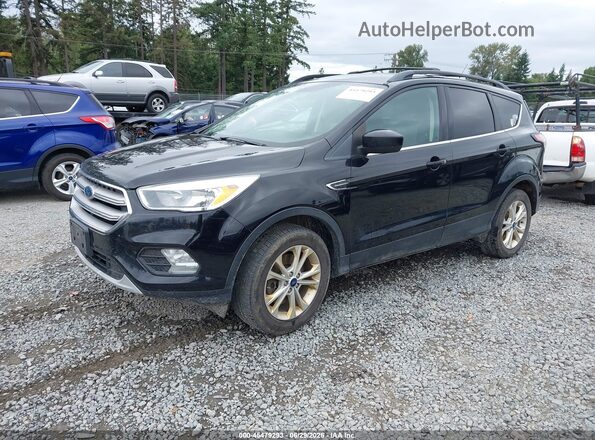 1FMCU9GD4JUD05747 2018 FORD ESCAPE Black Przód lewy