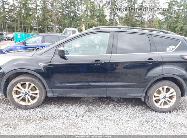 1FMCU9GD4JUD05747 2018 FORD ESCAPE Black Widok wnętrza 360 stopni