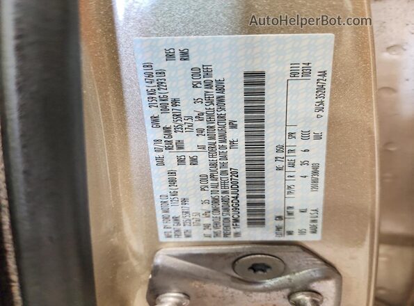 1FMCU9GD4JUD07207 2018 FORD ESCAPE Tan 