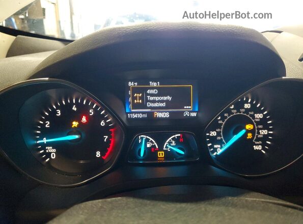 1FMCU9GD5HUD52103 2017 FORD ESCAPE Silver Սարքավորումների վահանակի տեսք