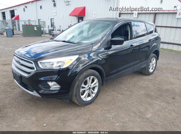 1FMCU9GD5HUE50404 2017 FORD ESCAPE Black Առջևի ձախ երեք քառորդ տեսարան