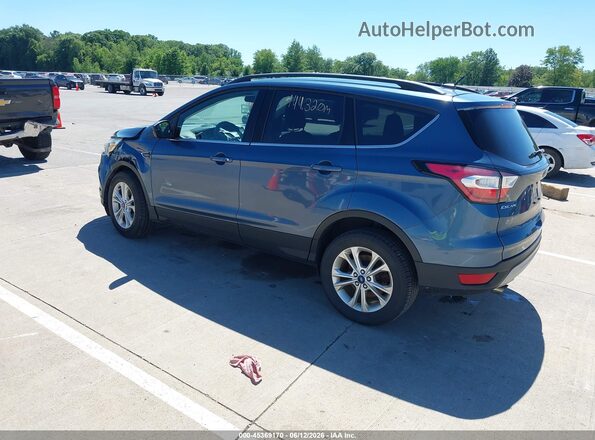 1FMCU9GD5JUA14190 2018 FORD ESCAPE Синий Задняя левая четверть