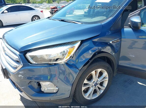 1FMCU9GD5JUA14190 2018 FORD ESCAPE Синий Вид спереди