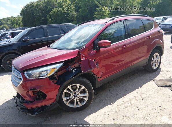 1FMCU9GD5JUB73596 2018 FORD ESCAPE Burgundy Vista tres cuartos delantera izquierda
