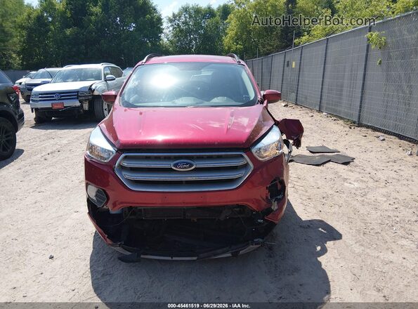 1FMCU9GD5JUB73596 2018 FORD ESCAPE Burgundy Vista del cuadro de instrumentos