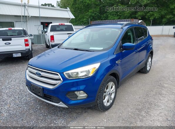 1FMCU9GD5JUD31077 2018 FORD ESCAPE Blue Սարքավորումների վահանակի տեսք