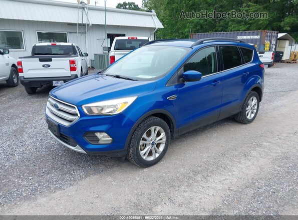 1FMCU9GD5JUD31077 2018 FORD ESCAPE Blue Առջևի ձախ երեք քառորդ տեսարան