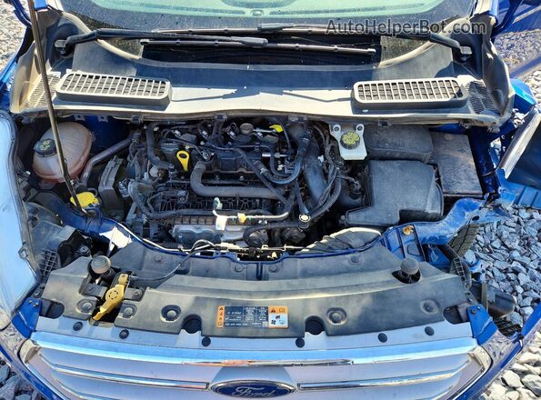 1FMCU9GD5KUA13459 2019 FORD ESCAPE Blue Вид задньої частини салону