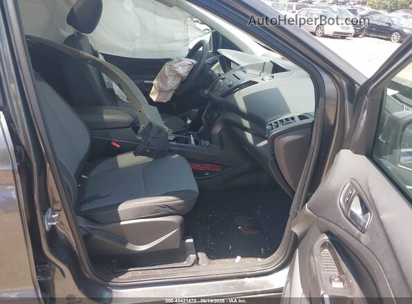 1FMCU9GD6HUB34915 2017 FORD ESCAPE Gray წინა სალონის ხედი