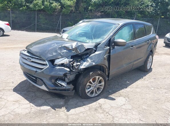 1FMCU9GD6HUB34915 2017 FORD ESCAPE Gray წინა მარცხენა ხედი სამი მეოთხედიდან