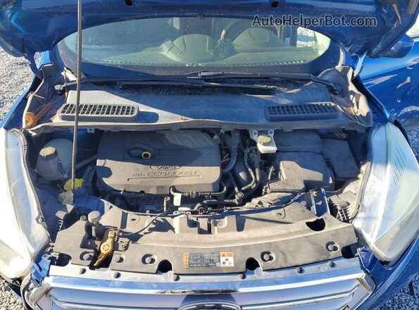 1FMCU9GD6HUC70719 2017 FORD ESCAPE Blue Engine compartment view