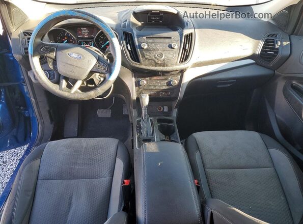 1FMCU9GD6HUC70719 2017 FORD ESCAPE Blue Dashboard view