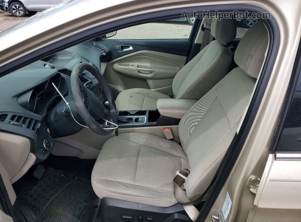 1FMCU9GD6HUC79341 2017 FORD ESCAPE Gold Widok wnętrza z przodu