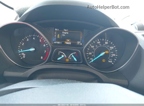 1FMCU9GD6HUD15125 2017 FORD ESCAPE Gray Widok tylnych siedzeń