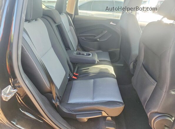 1FMCU9GD6HUE43851 2017 FORD ESCAPE Black Rear seats view
