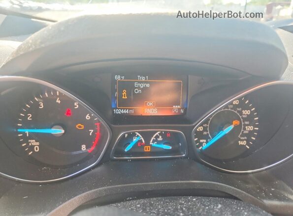 1FMCU9GD6HUE43851 2017 FORD ESCAPE Black Instrument cluster view