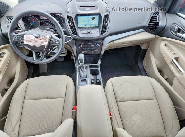 1FMCU9GD6JUA69974 2018 FORD ESCAPE Red Առջևի վահանակի տեսք