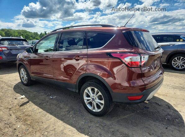 1FMCU9GD6JUB28537 2018 FORD ESCAPE Brown Հետևի ձախ