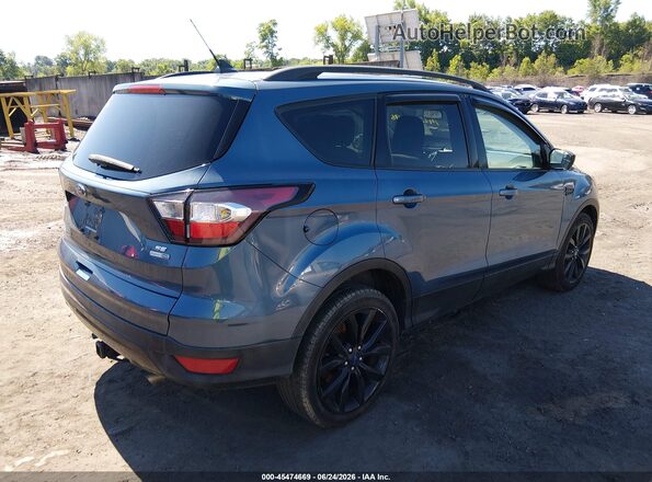 1FMCU9GD6JUC26046 2018 FORD ESCAPE Blue Tył prawy