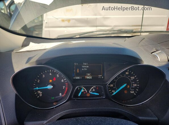 1FMCU9GD6JUC58754 2018 FORD ESCAPE Gray Instrument cluster view