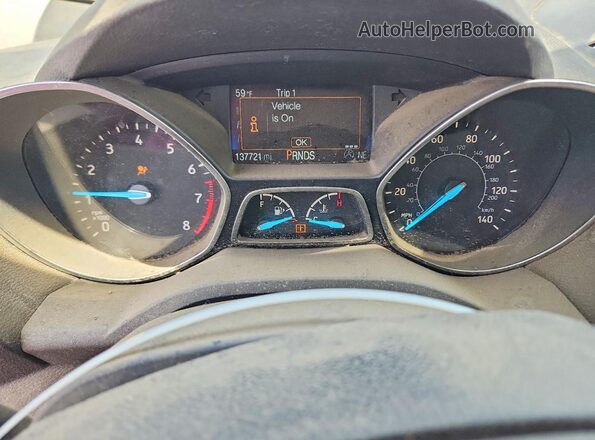 1FMCU9GD6JUC60603 2018 FORD ESCAPE White Instrument cluster view