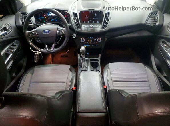1FMCU9GD6KUA17035 2019 FORD ESCAPE Black Widok deski rozdzielczej
