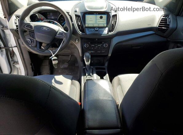 1FMCU9GD6KUA21845 2019 FORD ESCAPE White Widok deski rozdzielczej
