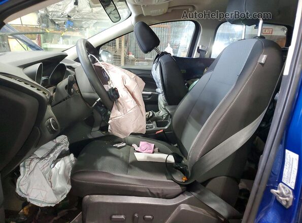 1FMCU9GD7HUA56970 2017 FORD ESCAPE Blue წინა სალონის ხედი