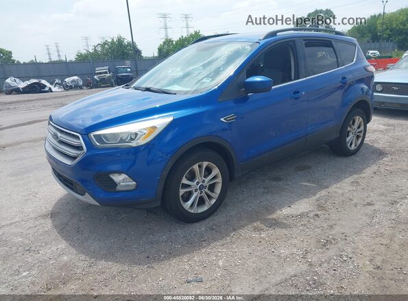 1FMCU9GD7HUD27381 2017 FORD ESCAPE Blue Передня ліва чверть