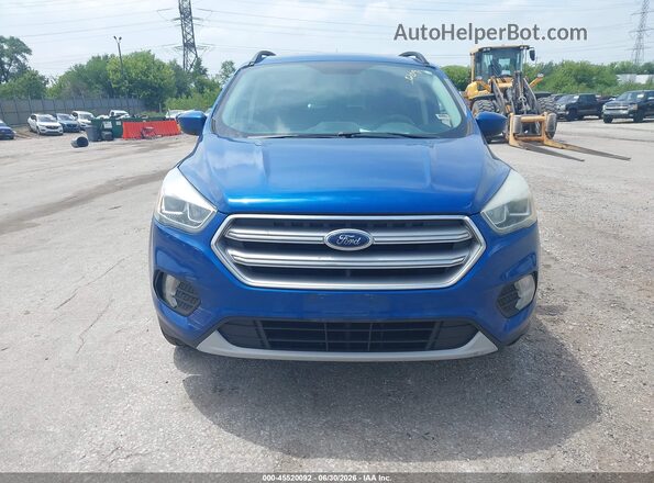 1FMCU9GD7HUD27381 2017 FORD ESCAPE Blue Вид щитка приладів