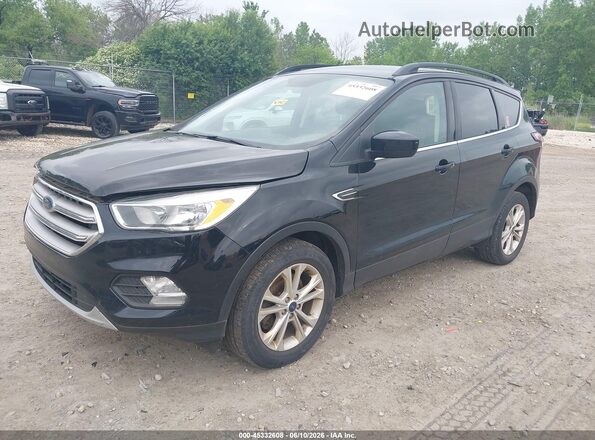 1FMCU9GD7JUB71574 2018 FORD ESCAPE Black Vista tres cuartos delantera izquierda