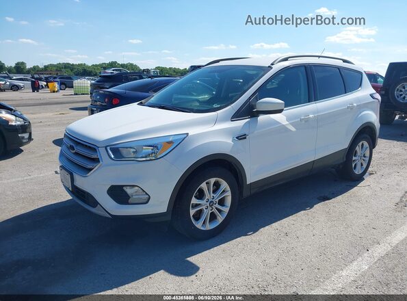 1FMCU9GD7JUD08450 2018 FORD ESCAPE White Առջևի ձախ երեք քառորդ տեսարան