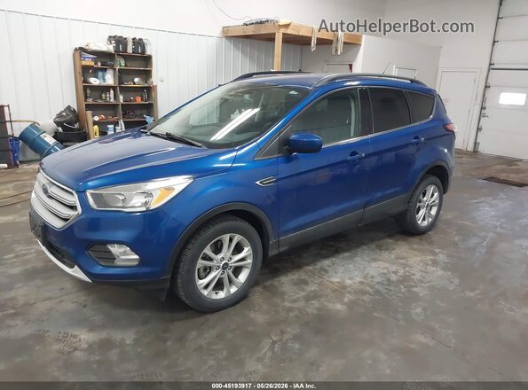 1FMCU9GD7JUD31081 2018 FORD ESCAPE Blue Front left
