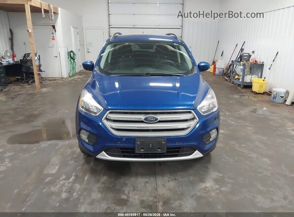 1FMCU9GD7JUD31081 2018 FORD ESCAPE Blue Instrument cluster view