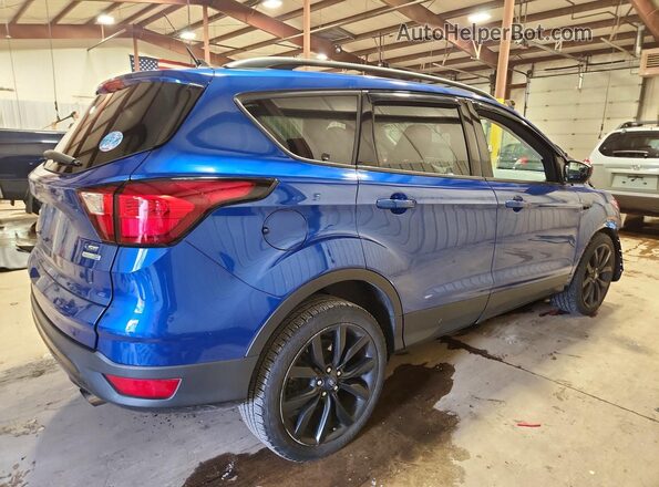 1FMCU9GD7KUC18863 2019 FORD ESCAPE Синий Задняя правая четверть