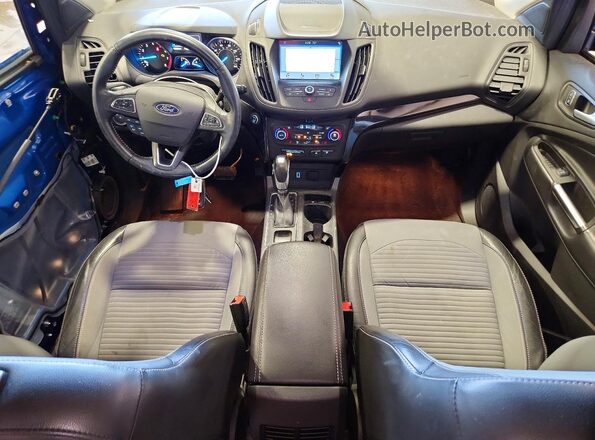 1FMCU9GD7KUC18863 2019 FORD ESCAPE Синий Вид панели приборов