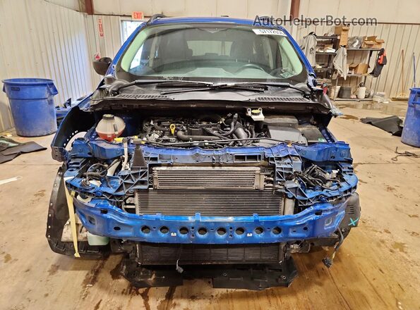 1FMCU9GD7KUC18863 2019 FORD ESCAPE Синий Вид спереди