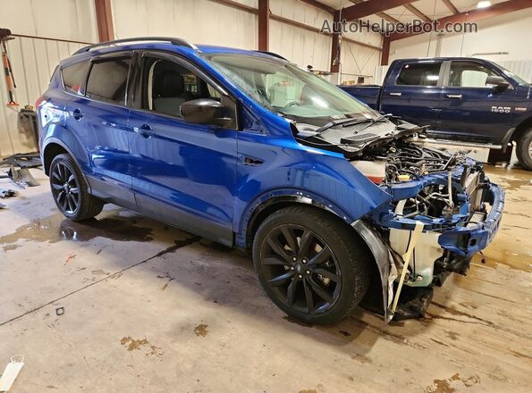 1FMCU9GD7KUC18863 2019 FORD ESCAPE Синий Передняя правая четверть