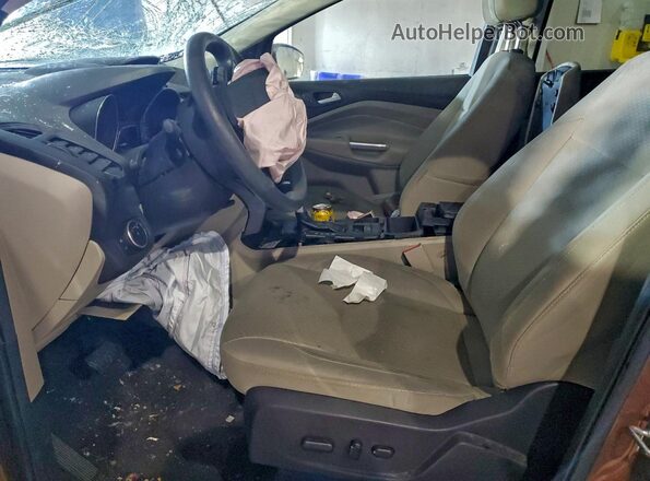 1FMCU9GD8HUA91386 2017 FORD ESCAPE Orange წინა სალონის ხედი