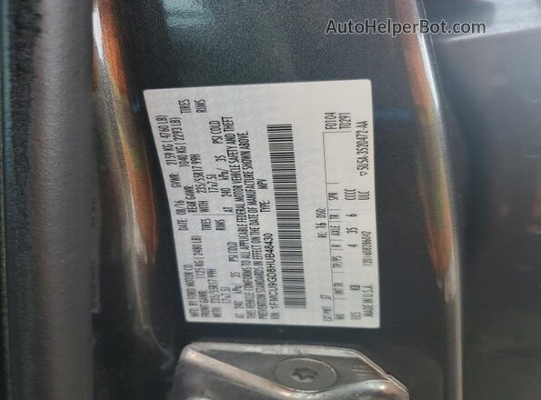 1FMCU9GD8HUB48430 2017 FORD ESCAPE Gray VIN sticker view