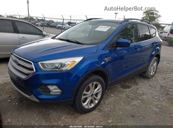 1FMCU9GD8HUD06166 2017 FORD ESCAPE Blue Передня ліва чверть