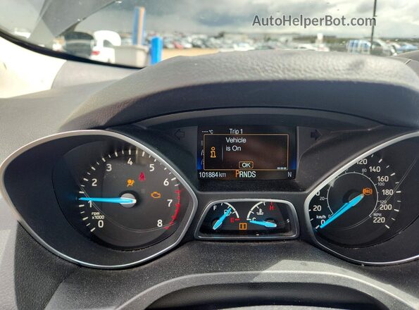1FMCU9GD8JUA32831 2018 FORD ESCAPE Gray Սարքավորումների վահանակի տեսք