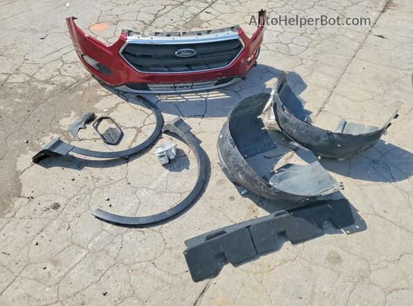 1FMCU9GD8JUA94312 2018 FORD ESCAPE Maroon VIN კოდის სტიკერის ხედი