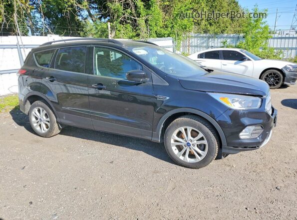 1FMCU9GD8JUC80674 2018 FORD ESCAPE Черный Передняя правая четверть